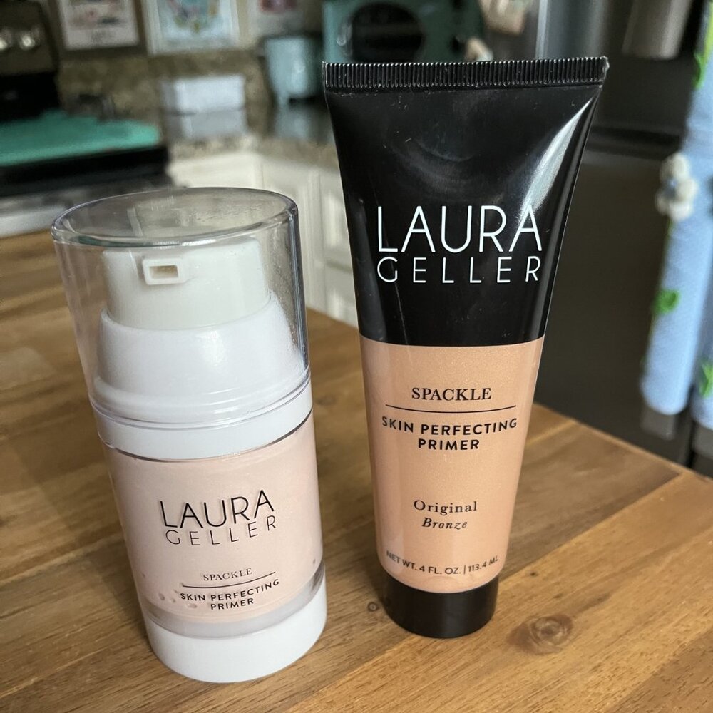 LAURA GELLER 2 SUPER SIZES SPACKLES  1 ORIGINAL BRONZE & 1 ETHEREAL ROSE